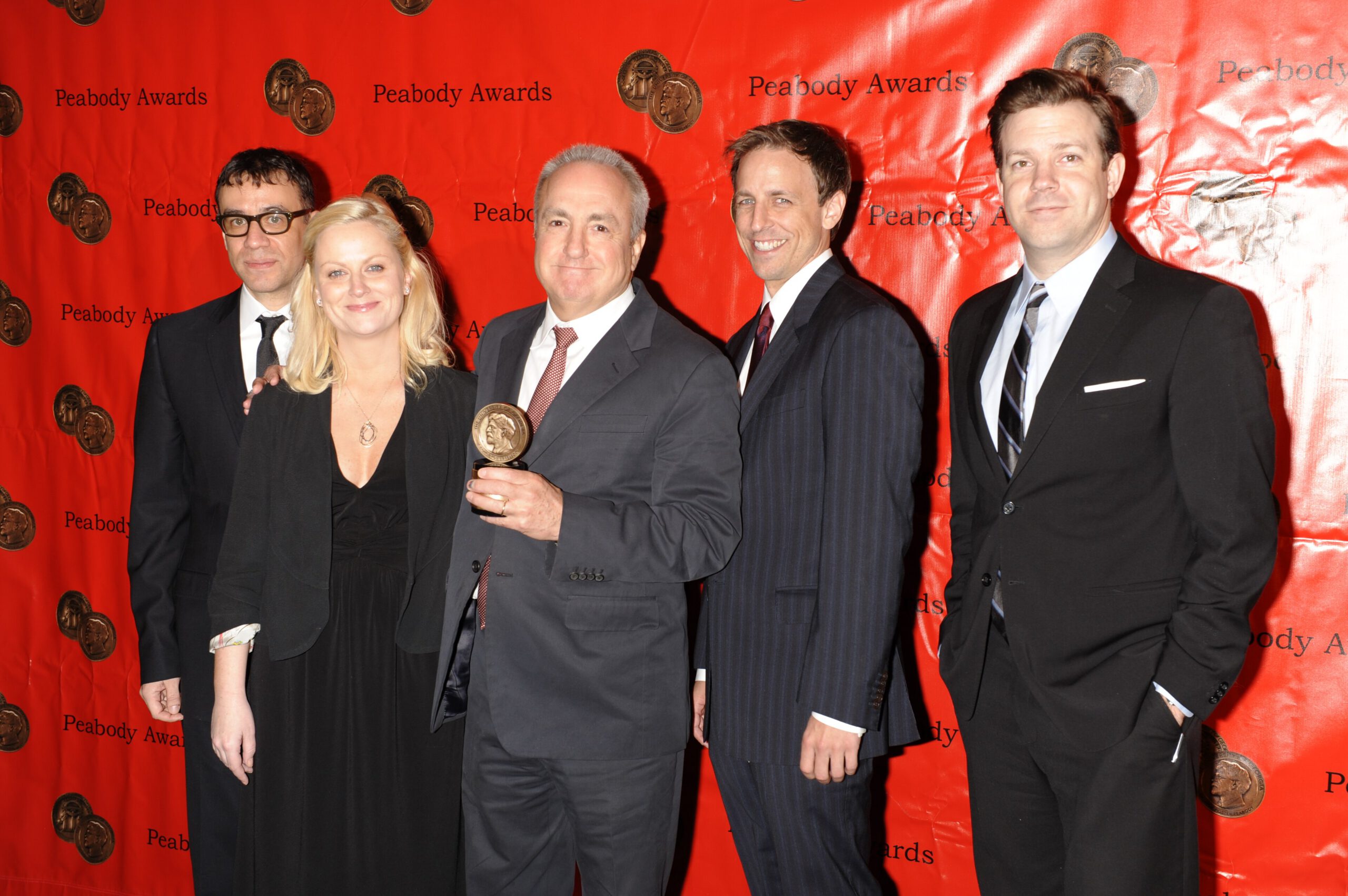 Lorne Michaels and the cast of Saturday Night Live at the 68th Annual Peabody Awards for Political Satire, 2008
