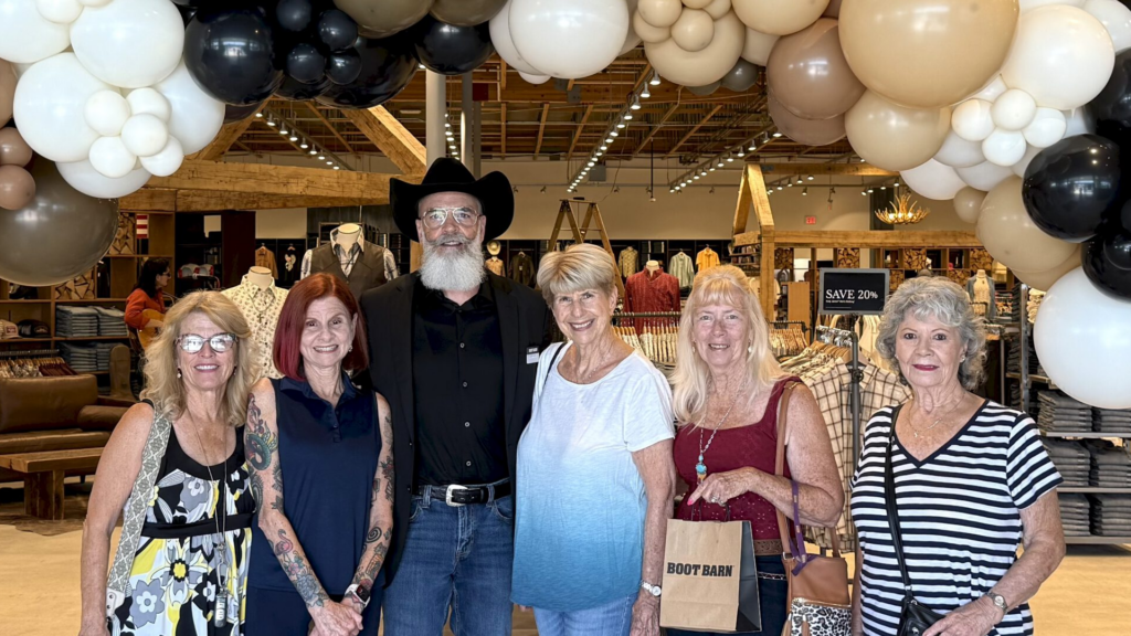 Image of me with five ladies at the grand opening